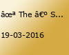 ✪ The › SPECIAL › One ✪ ║ 2016 ║