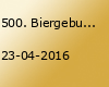 500. Biergeburtstag