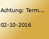 Achtung: Terminänderung 2.10. 2016 - Oktoberfest #amnächstentagausschlafen