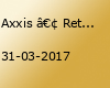 Axxis • Retrolution Tour 2017 • Fr 31.03. Geiselwind