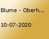 Blume - Oberhausen 10.07.2020