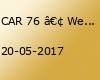 CAR 76 • Welcome to the Zoo • Geiselwind • 2017