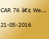 CAR 76 • Welcome to the Zoo • Geiselwind • Sa 21. Mai 2016