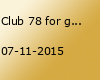 Club 78 for gays and friends