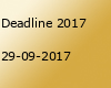 Deadline 2017