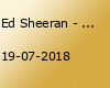 Ed Sheeran - Divide Tour 2018
