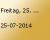 Freitag, 25. Juli 2014 - "Die große Doppeldecker Party"