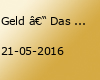Geld – Das Stück zum Schein