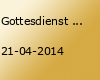 Gottesdienst zum Ostermontag