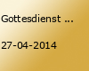 Gottesdienst zur Konfirmation