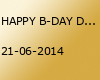 HAPPY B-DAY DJ Mr.LUCKY SPECIAL BEACH 21.06.2014