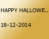 HAPPY HALLOWEEN