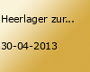 Heerlager zur 5. Ostfriesische Walpurgisnacht