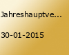 Jahreshauptversammlung 2015