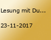 Lesung mit Durs Grünbein