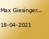 Max Giesinger // Bremen (Verschoben vom 22.03.20 und 22.11.20)