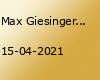 Max Giesinger // Flensburg (2. Neuer Termin!)
