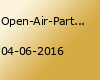 Open-Air-Party zur Löschparade 2016