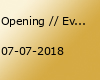 Opening // Eventschmiede Oldenburg // Vormerken