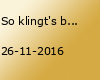 So klingt's bei uns im Arzgebirg