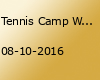 Tennis Camp Wochen mit Anders Järryd