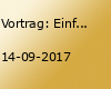 Vortrag: Einführung in den Buddhismus
