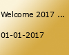 Welcome 2017 Party