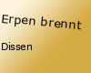 Erpen brennt